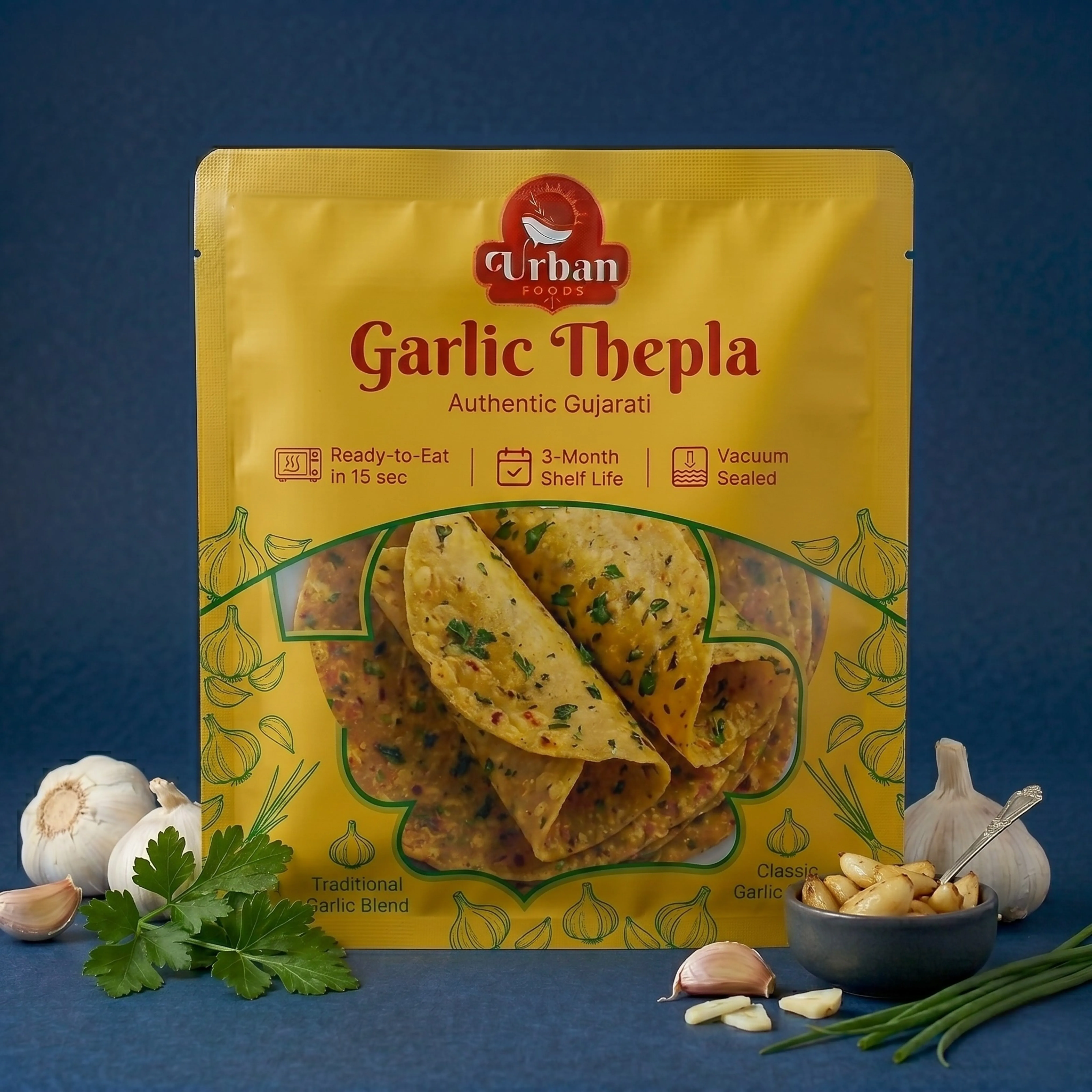 Garlic Thepla - 1